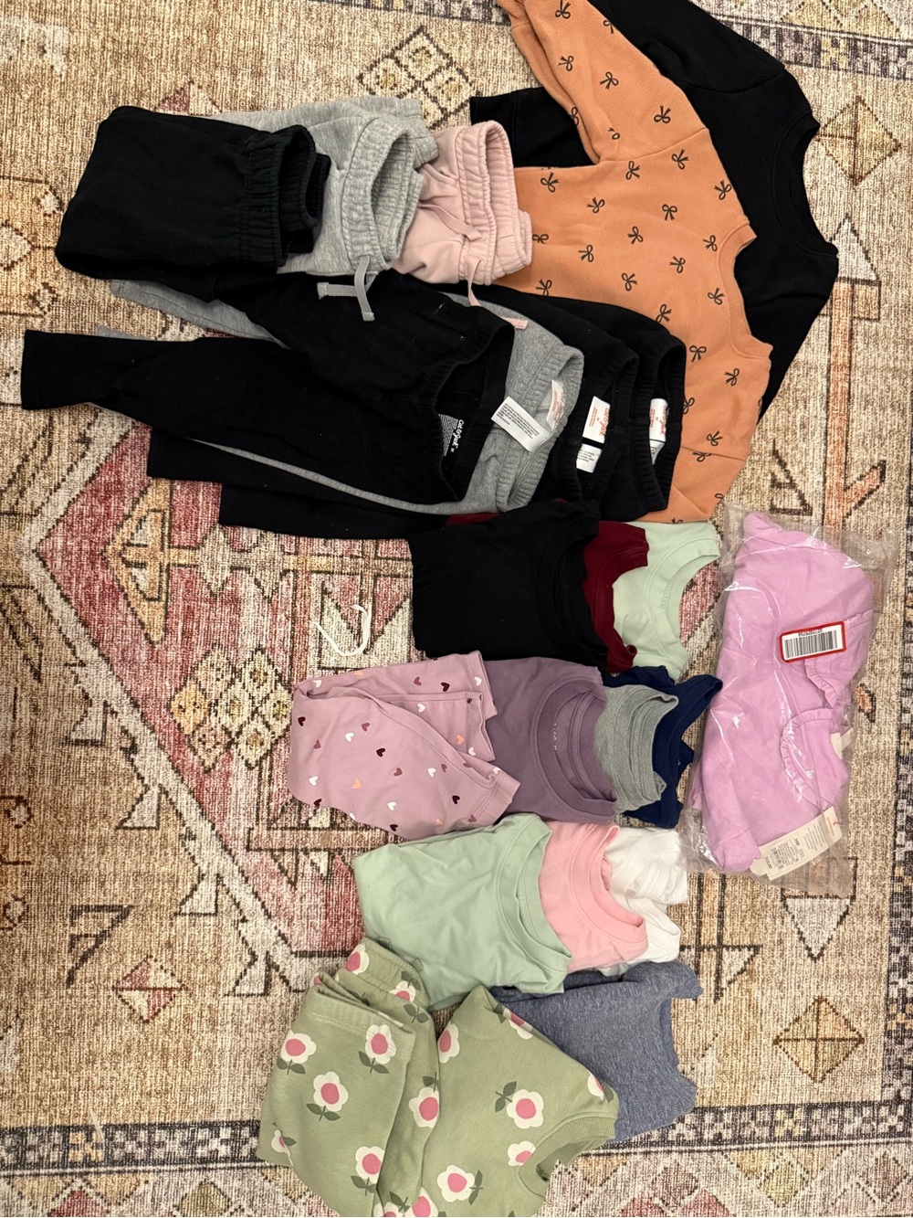 Cat & Jack Baby/Toddler Clothing Mix - Black, Pink, Green, Gray, Purple